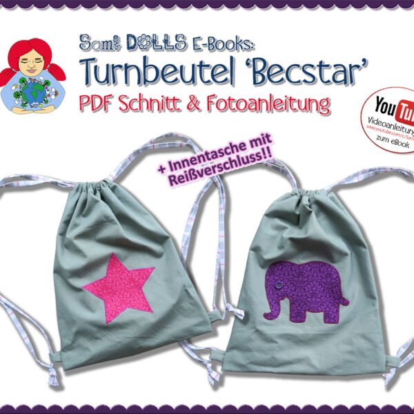 Turnbeutel 'Becstar' (Schnitt des Monats Juni 2017)