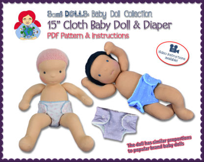 1_Baby doll 15 Inches and diaperO